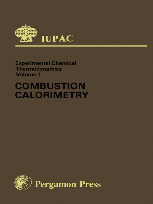 Title details for Combustion Calorimetry by Stig Sunner - Wait list